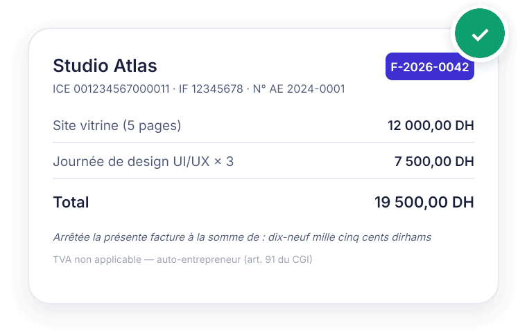 Des factures conformes en 30 secondes